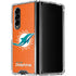NFL Miami Dolphins Distressed- Orange Galaxy Z Fold4 5G Clear Case