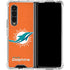 NFL Miami Dolphins Distressed- Orange Galaxy Z Fold4 5G Clear Case