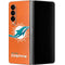 NFL Miami Dolphins Distressed- Orange Galaxy Z Fold4 5G Skin