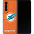 NFL Miami Dolphins Distressed- Orange Galaxy Z Fold4 5G Skin