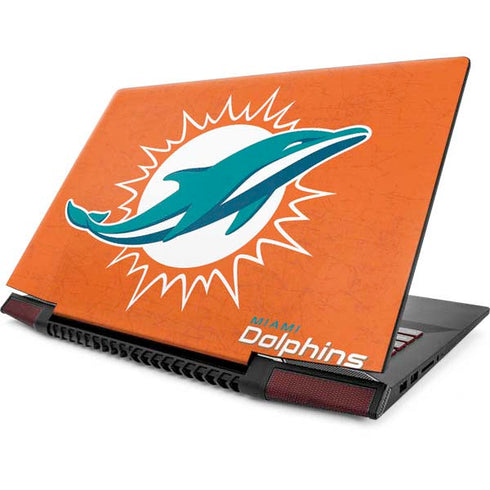 NFL Miami Dolphins Distressed- Orange Lenovo IdeaPad Skin