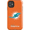 NFL Miami Dolphins Distressed- Orange iPhone 11 Impact Case