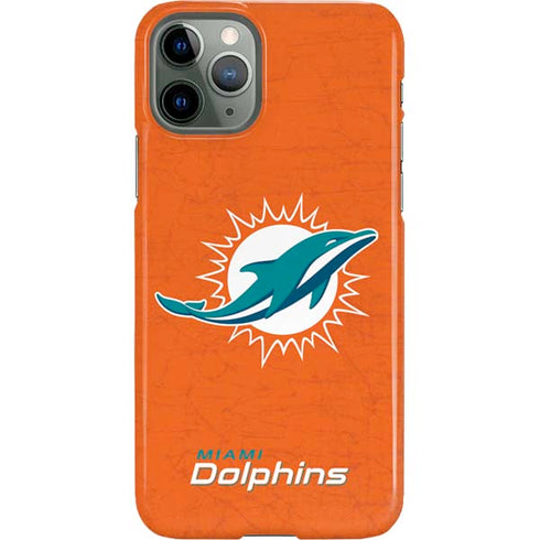 NFL Miami Dolphins Distressed- Orange iPhone 11 Pro Lite Case