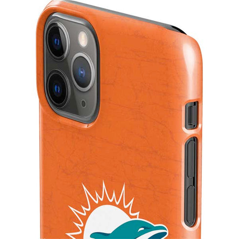 NFL Miami Dolphins Distressed- Orange iPhone 11 Pro Lite Case