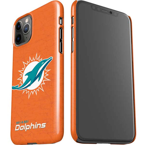 NFL Miami Dolphins Distressed- Orange iPhone 11 Pro Lite Case