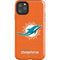 NFL Miami Dolphins Distressed- Orange iPhone 11 Pro Max Impact Case