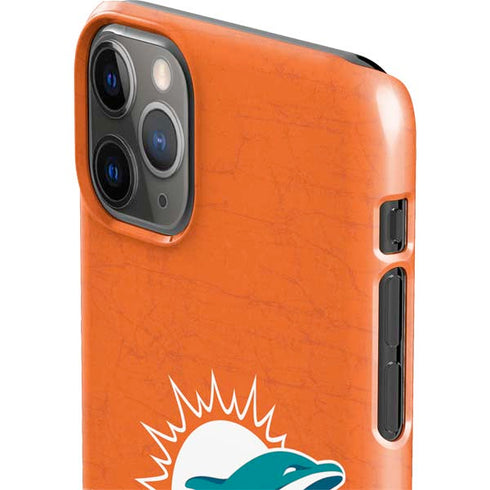NFL Miami Dolphins Distressed- Orange iPhone 11 Pro Max Lite Case