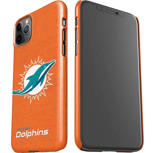 NFL Miami Dolphins Distressed- Orange iPhone 11 Pro Max Lite Case