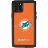 NFL Miami Dolphins Distressed- Orange iPhone 11 Pro Waterproof Case