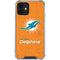 NFL Miami Dolphins Distressed- Orange iPhone 12 Clear Case