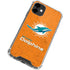 NFL Miami Dolphins Distressed- Orange iPhone 12 Clear Case