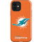 NFL Miami Dolphins Distressed- Orange iPhone 12 Impact Case