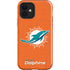 NFL Miami Dolphins Distressed- Orange iPhone 12 Impact Case