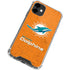 NFL Miami Dolphins Distressed- Orange iPhone 12 Mini Clear Case