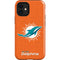 NFL Miami Dolphins Distressed- Orange iPhone 12 Mini Impact Case