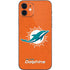NFL Miami Dolphins Distressed- Orange iPhone 12 Mini Skin