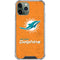 NFL Miami Dolphins Distressed- Orange iPhone 12 Pro Clear Case