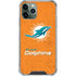 NFL Miami Dolphins Distressed- Orange iPhone 12 Pro Clear Case