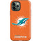 NFL Miami Dolphins Distressed- Orange iPhone 12 Pro Impact Case