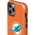 NFL Miami Dolphins Distressed- Orange iPhone 12 Pro Impact Case