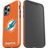 NFL Miami Dolphins Distressed- Orange iPhone 12 Pro Impact Case