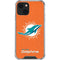 NFL Miami Dolphins Distressed- Orange iPhone 13 Mini Clear Case