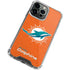NFL Miami Dolphins Distressed- Orange iPhone 13 Pro Max Clear Case