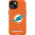 NFL Miami Dolphins Distressed- Orange iPhone 15 Plus Impact Case