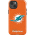 NFL Miami Dolphins Distressed- Orange iPhone 15 Impact Case