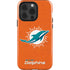 NFL Miami Dolphins Distressed- Orange iPhone 14 Pro Impact Case