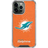 NFL Miami Dolphins Distressed- Orange iPhone 15 Pro Max Clear Case