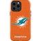 NFL Miami Dolphins Distressed- Orange iPhone 15 Pro Max Impact Case