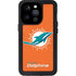 NFL Miami Dolphins Distressed- Orange iPhone 14 Pro Waterproof Case