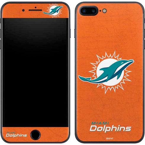NFL Miami Dolphins Distressed- Orange iPhone 7 Plus Skin