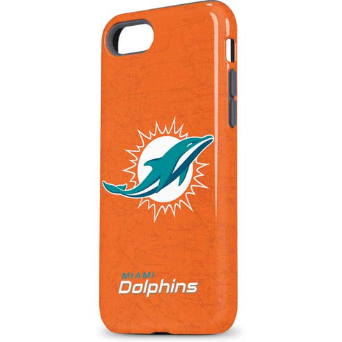 NFL Miami Dolphins Distressed- Orange iPhone 7 Pro Case