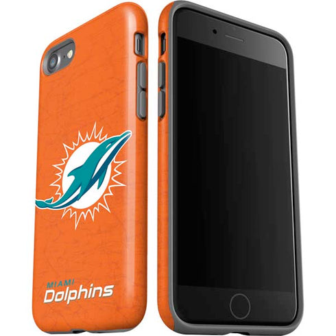 NFL Miami Dolphins Distressed- Orange iPhone SE (2nd & 3rd Gen) Pro Case