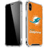 NFL Miami Dolphins Distressed- Orange iPhone X/XS Clear Case