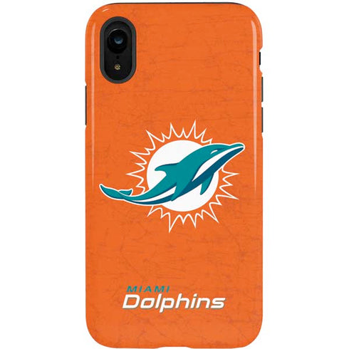 NFL Miami Dolphins Distressed- Orange iPhone XR Pro Case