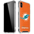 NFL Miami Dolphins Distressed- Orange iPhone XS Max Clear Case