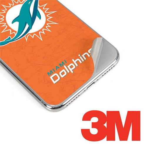NFL Miami Dolphins Distressed- Orange iPhone XS Max Skin