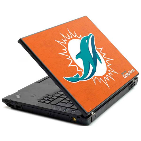 NFL Miami Dolphins Distressed- Orange Lenovo T420 Skin