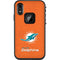NFL Miami Dolphins Distressed- Orange LifeProof Fre iPhone Skin