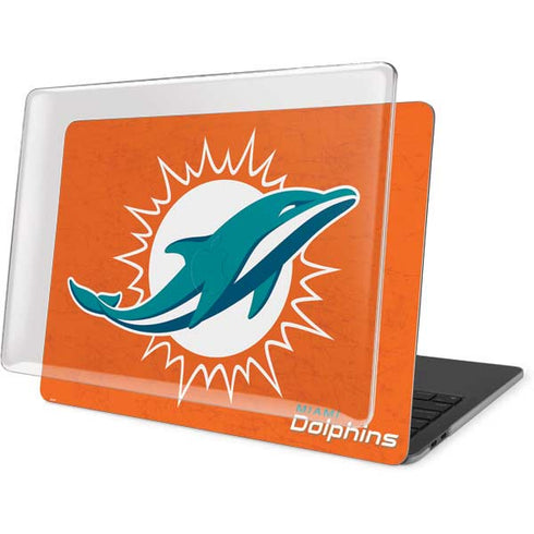 NFL Miami Dolphins Distressed- Orange MacBook Pro 13in (2020) Case plus Skin