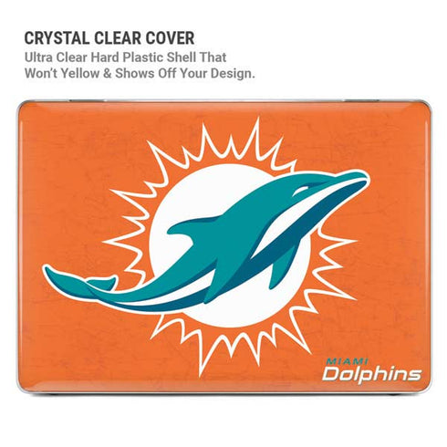 NFL Miami Dolphins Distressed- Orange MacBook Pro 16in (2021-25) Case plus Skin