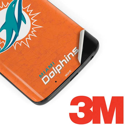 NFL Miami Dolphins Distressed- Orange Moto G6 Skin
