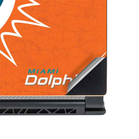 NFL Miami Dolphins Distressed- Orange MSI GS65 Stealth Laptop Skin