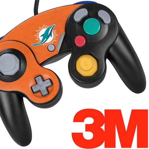 NFL Miami Dolphins Distressed- Orange Nintendo GameCube Controller Skin