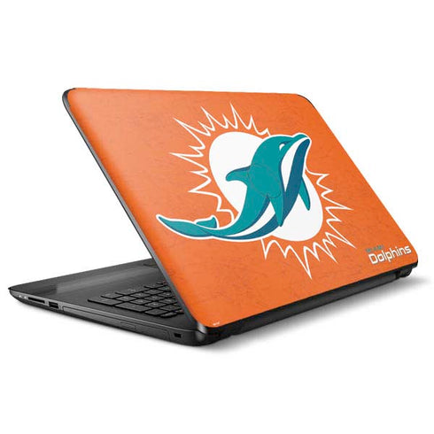 NFL Miami Dolphins Distressed- Orange HP Notebook Skin