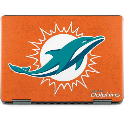 NFL Miami Dolphins Distressed- Orange Notebook 9 Pro 13in (2017) Skin