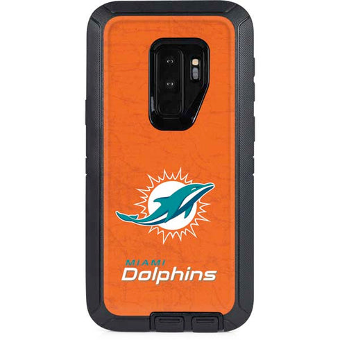 NFL Miami Dolphins Distressed- Orange Otterbox Defender Galaxy Skin